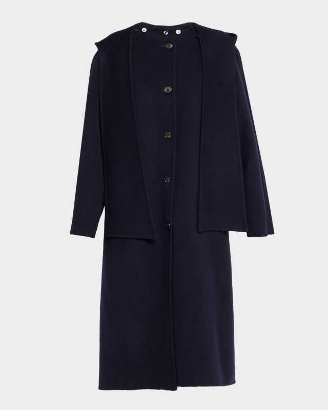 Astra Double-Face Coat with Detachable Hoo